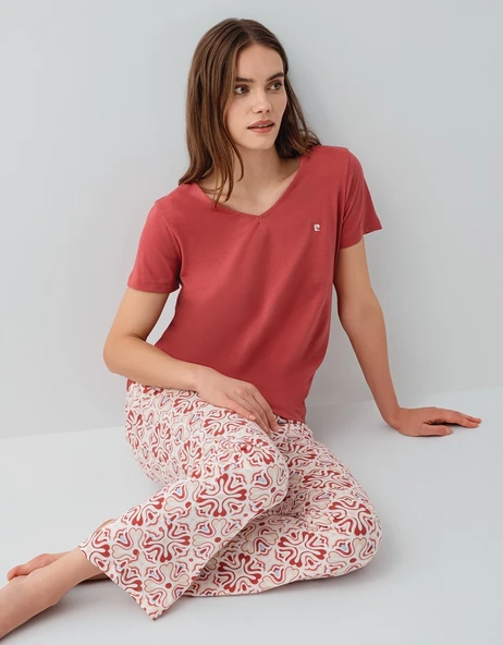 Pierre Cardin 9195 Kadın Kısa Kollu Pijama Takımı ürün görseli 1