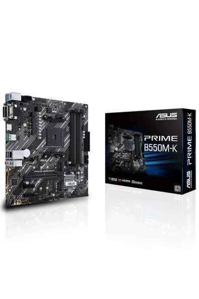 Prıme B550m-k Ddr4 4600(O.C)/2133mhz Matx Am4 ürün görseli 1