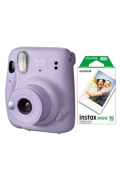 Fujifilm Instax Mini 11 Lila Fotoğraf Makinesi 10'lu Film ürün görseli 1