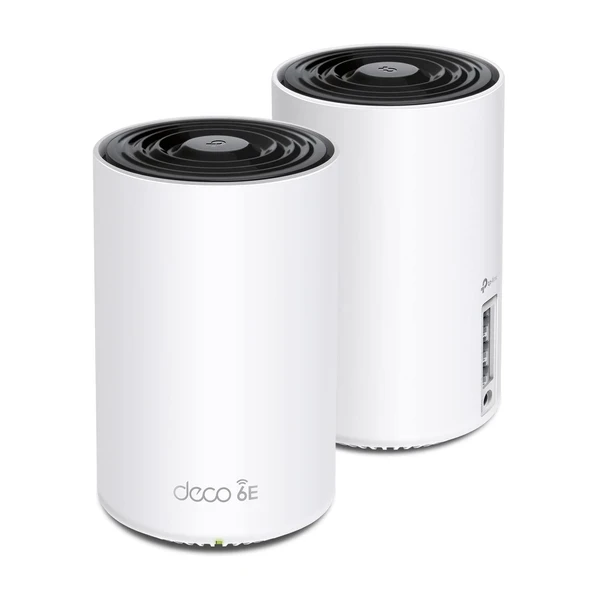TP-Link Deco XE75 AXE5400 Üç Bantlı WiFi 6E Mesh Sistemi - 5500 Sq.Ft'ye kadar alanı kapsar, WiFi Yönlendirici ve Genişleticinin yerine geçer, Yapay Zeka Odaklı Mesh, 6 GHz Bant, 2'li Paket ürün görseli 1