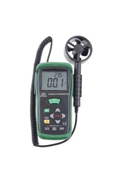 Cem DT618 Rüzgar Hızı ve Sıcaklık Ölçer Anemometre ürün görseli 1