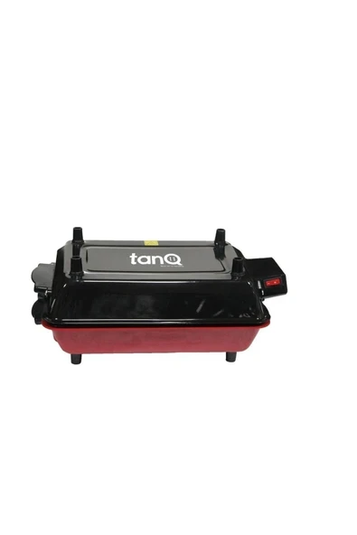 Elektrikli Izgara 40x30 cm, Emaye Gövdeli, Kırmızı, Balık ve Kebap İçin Ideal ürün görseli 1