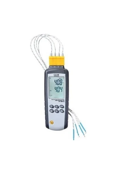 Cem DT3891G Sıcaklık Kayıt Cihazı 4 Kanallı Datalogger ürün görseli 1