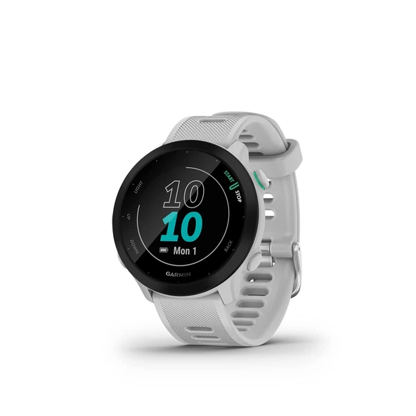 Garmin Forerunner 55, GPS Günlük Tavsiye Edilen Çalışmalar, Battery Life'ın 2. Haftalarına kadar, White Run Watch ürün görseli 1
