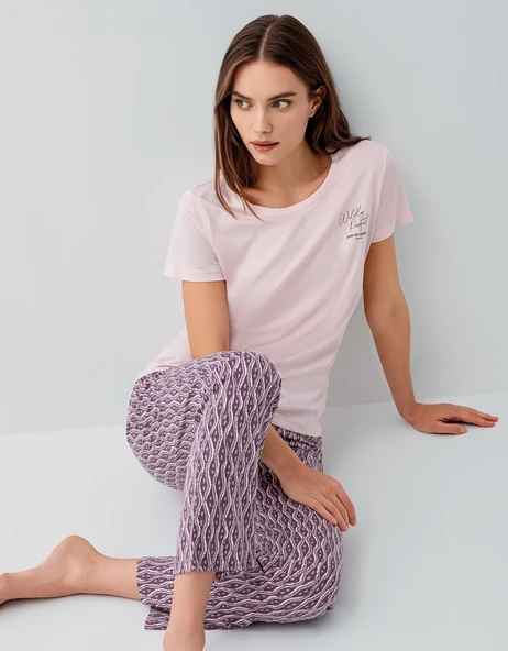 Pierre Cardin 9182 Kadın Kısa Kol Pijama Takımı ürün görseli 1