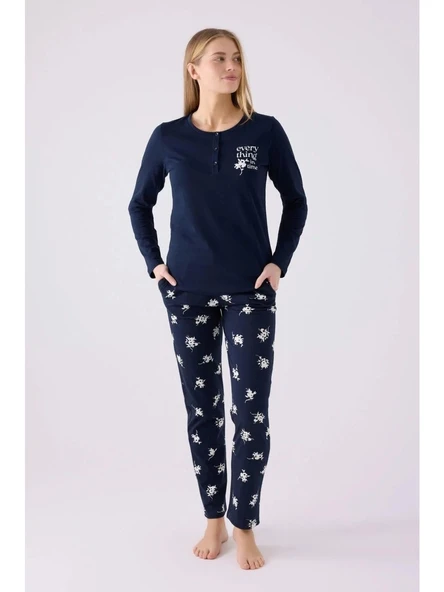 Arnetta 3056 Uzun Kollu Kadın Pijama Takımı ürün görseli 1