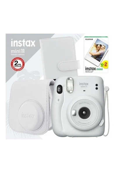 Fujifilm Instax Mini 11 Beyaz Fotoğraf Makinesi Seti 1 ürün görseli 1