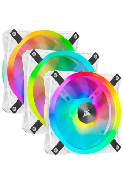 Co-9050104-ww Icue Ql120 Rgb 120mm Pwm Beyaz Fan Üçlü Paket Ve Lighting Node Core Kontrolcü ürün görseli 1