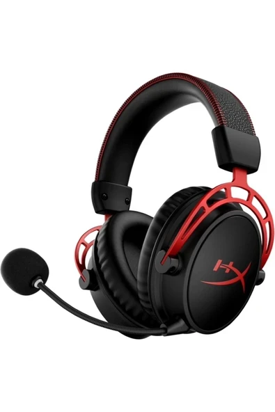 Cloud Alpha Wireless Oyuncu Kulak Üstü Kulaklık Siyah Kırmızı 4P5D4AA ürün görseli 1