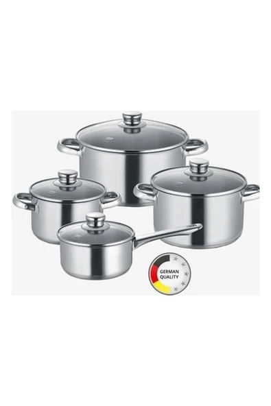 Berndes 59030 New Roma Çelik Tencere Seti (4 Parça) ürün görseli 1