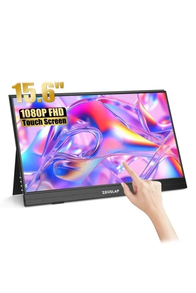 Zeuslap AT156 15.6'' 1920X1080 60Hz Fhd Ads-Ips Panel Type-C, Ultra Ince Taşınabilir Dokunmatik Monitör (ZL-AT156) ürün görseli 1
