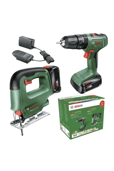 Bosch Akülü Darbeli Matkap Dıy Set Easyımpact 18V-40 + Easysaw 18V-70 - 0 603 9d8 10A ürün görseli 1