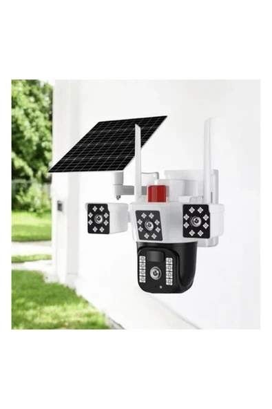 4g Solar Kamera Çift Kameralı Sim Kart Ile Çalışan Güneş Enerjili Kamera ürün görseli 1