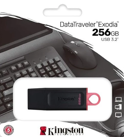 256GB KINGSTON USB 3.2 Gen.1 DataTraveler Exodia Flash Bellek DTX/256 ürün görseli 1