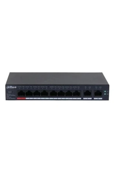 Dahua 8port CS4010-8GT-110 Gigabit Cloud Poe Yönetilebilir Switch ürün görseli 1