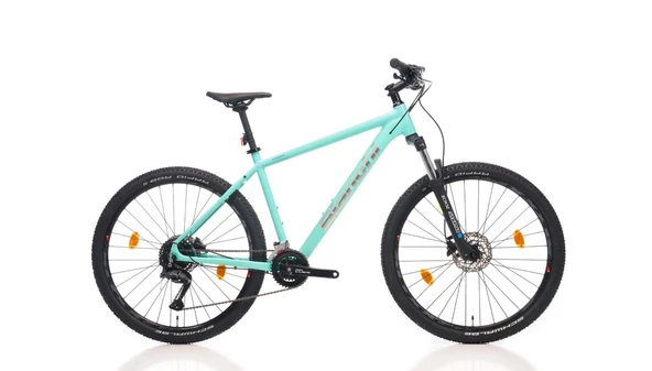 Bianchi Magma 27S CUES 2X9 Vites 48CM 27.5 Jant Parlak Celeste Parlak Gümüş MTB Dağ Bisikleti ürün görseli 1