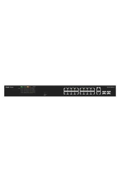 REYEE 16port RG-ES118FGS-LP 10/100 2-UPLINK 2-SFP 120W YÖNETİLEMEZ POE SWITCH ürün görseli 1