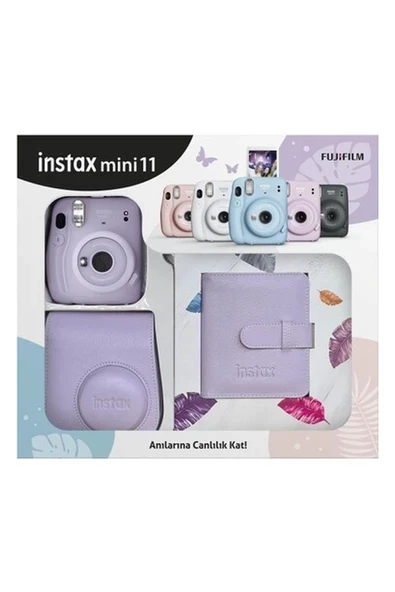 Fujifilm Instax Mini 11 Kare Albümlü Lila Kit ürün görseli 1
