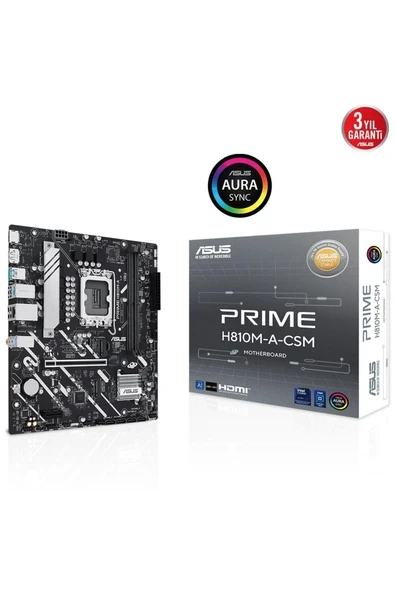 ASUS PRIME H810M-A-CSM SOKET 1851 ANAKART ürün görseli 1