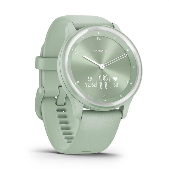Garmin vívomove Sport - Analog ibrelere ve dokunmatik ekrana sahip akıllı saat. Spor ve sağlık işlevleri, akıllı telefon bildirimleri ve 5 güne kadar pil ömrü. ürün görseli 1