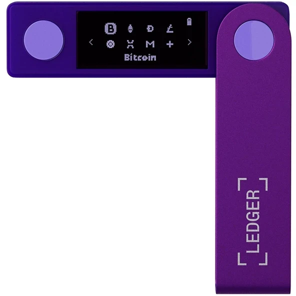 Ledger Nano X Ametist Moru Kripto Donanım Cüzdanı ürün görseli 1