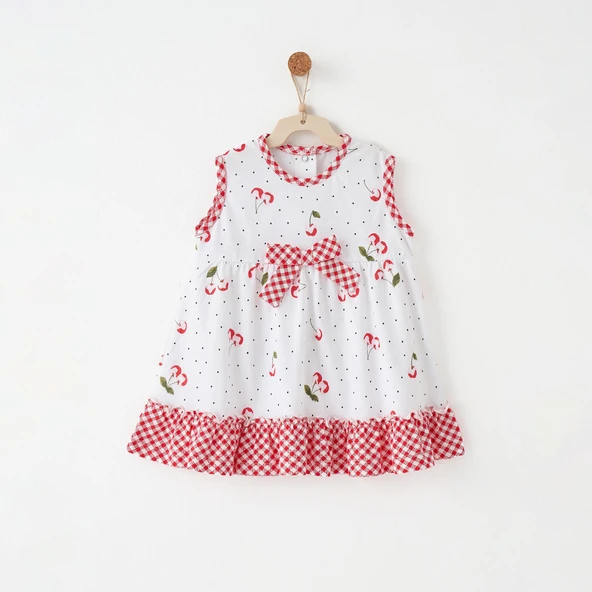 Kız Bebek Elbise Dress Cherry Chatty ANW-AC26688 ürün görseli 1