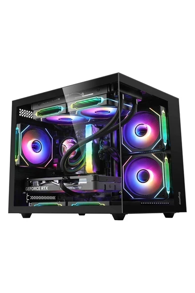 Segotep  Brave W1 Siyah 750W 80+ Bronze Pcıe 5.0 Midi Tower Kasa ürün görseli 1