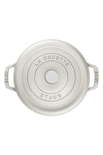 Staub B Döküm Tencere Yuvarlak 28 cm Beyaz ürün görseli 1