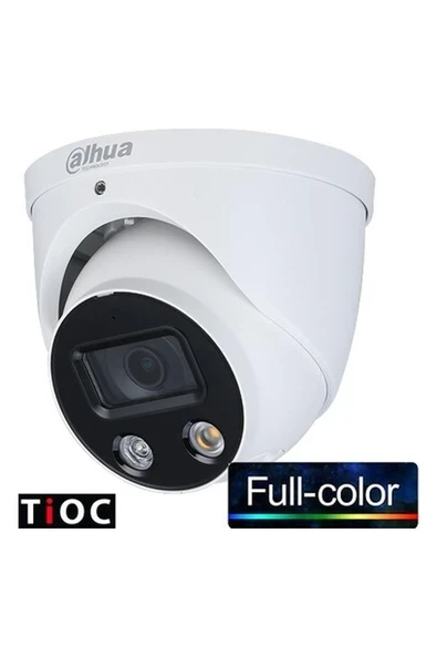 Dahua (IPC- HDW3249H- AS- PV- 0280B) 1/ 2. 8 2mp 2. 8mm Dahili MİK. IP67 Poe Metal Full Color DOME- 30MT ürün görseli 1