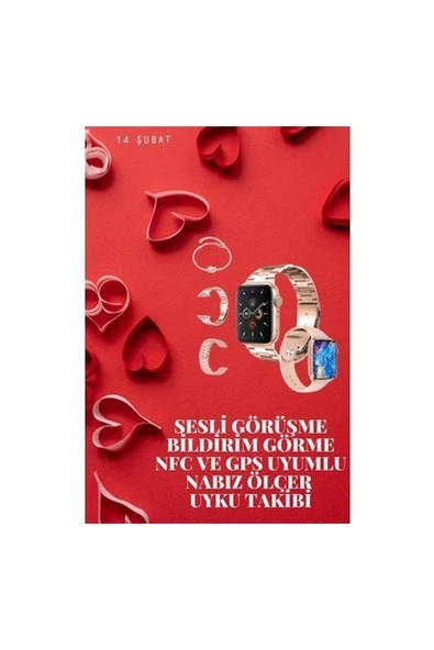 Resveq Sevgiliye Özel Yeni Nesil Akıllı Saat Çiftlere Özel Kampanya Çift Saatleri ürün görseli 1