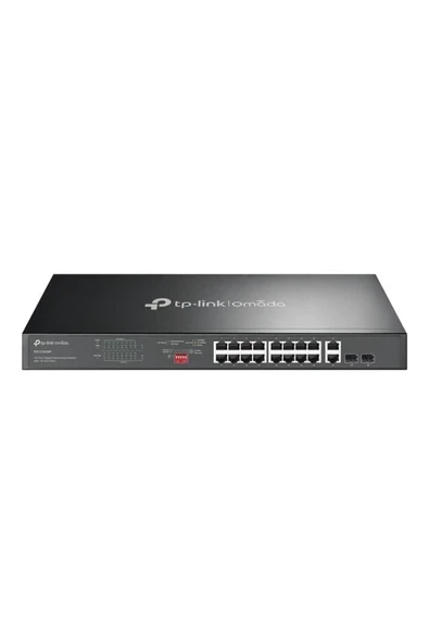 Ds1018Gmp 16 Port 10-100-1000 Poe + Switch Hub 2 Port Sfp Çelik Kasa Rack Mount ürün görseli 1