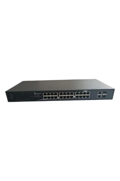 Seenergy SE-1024G+2GE2S  24 Port Poe Switch / 24 Poe 10/100/1000 Mbps 2 Sfp 1000 Mbps ürün görseli 1