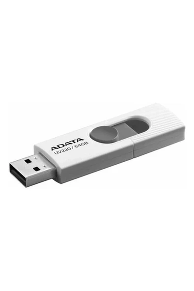 Adata UV220 64GB USB 2.0 Flash Bellek Beyaz/gri ürün görseli 1