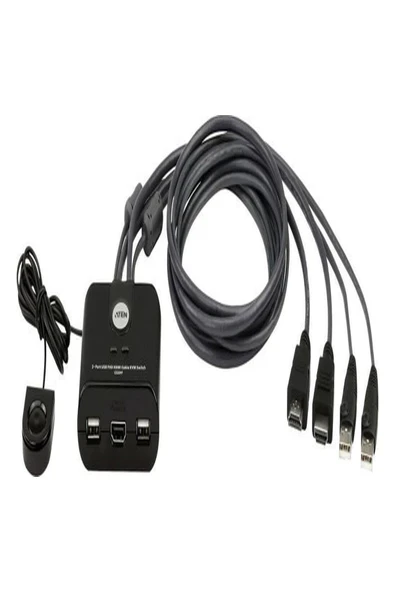 Aten 2 Port USB Fhd HDMI Kvmp™(Keyboard/video Monitor/mouse) Periferi (Çevre Cihazlarla (Usb) Bağlantı Kurabilir) ürün görseli 1