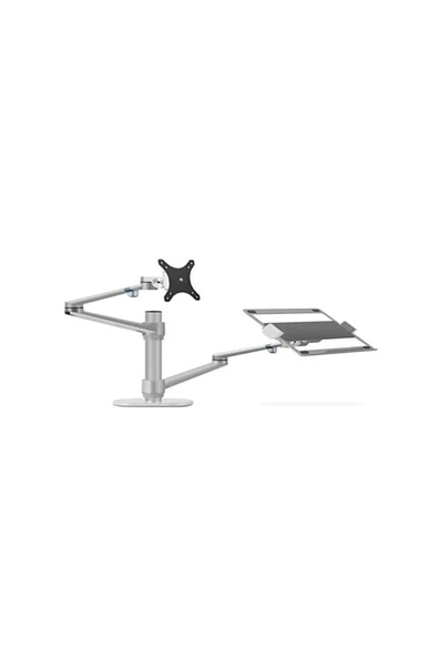 NPO STD7090S 10"-27" Notebook Stand ve Amortisörsüz Vesa Monitör Tutucu Kol Gümüş ürün görseli 1