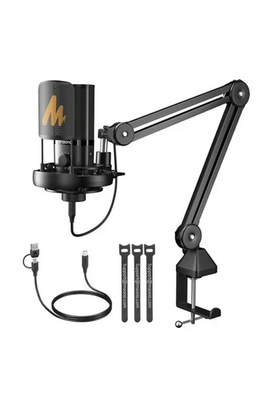 MAONO Pm450s - Usb/xlr Dinamik Mikrofon Podcast Kayıt Içerik Ev Stüdyosu Seslendirme Gürültü Azaltma ürün görseli 1