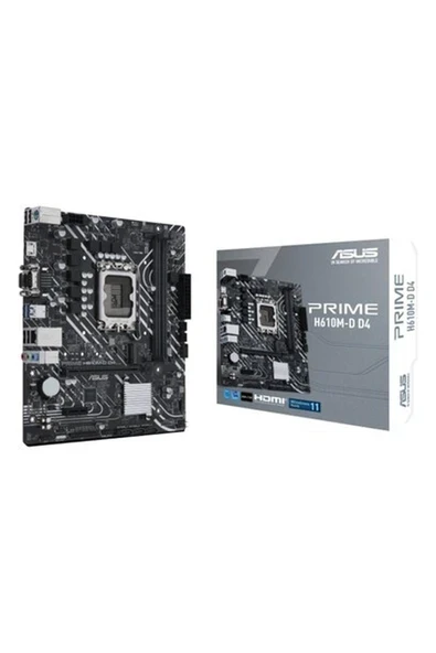 Asus Prime H610M-D D4 H610 3200 Mhz Ddr4 LGA1700 Matx Anakart ürün görseli 1