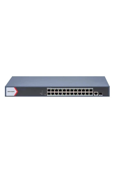 DS-3E1526P-EI/M 24 Port 230w 1xGigabit Uplink 1xSfp Gigabit Poe Switch ürün görseli 1
