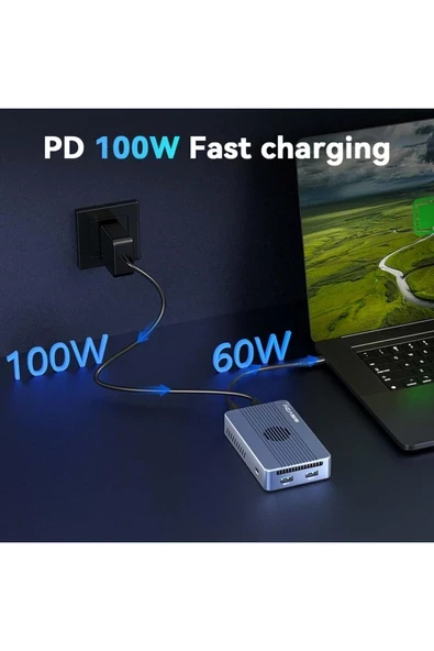 TBU405MAX 8in1 Thunderbolt 4 Type-C Dock + SSD Disk Kutusu ürün görseli 1