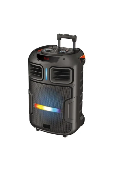 Zore GD-1503 Dijital LED Göstergeli FM Radyolu Mikrofonlu RGB TWS 15 inç Stereo Bass Kablosuz Karao ürün görseli 1