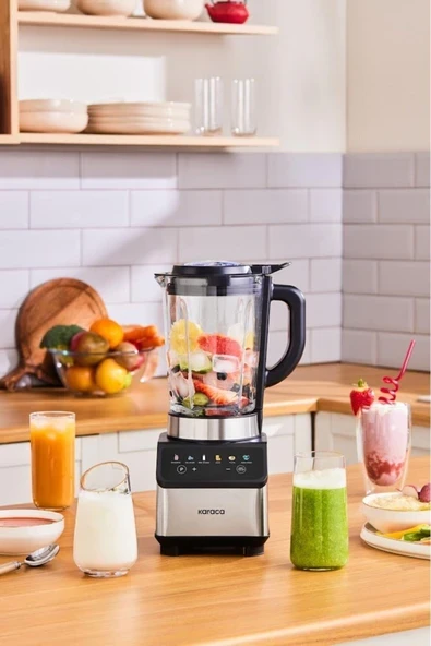 Karaca Color Touch Screen Smoothie Blender Inox 1200w ürün görseli 1