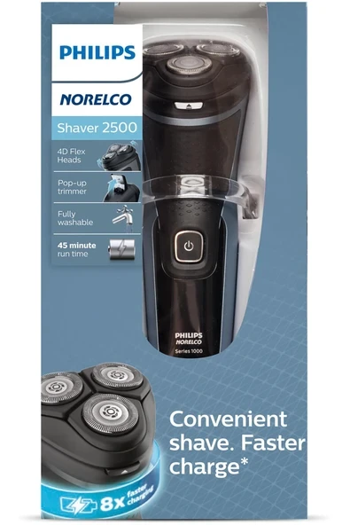 Norelco Serisi 2500, Kablolu/Kablosuz Elektrikli Tıraş Makinesi S1311/82 ürün görseli 1