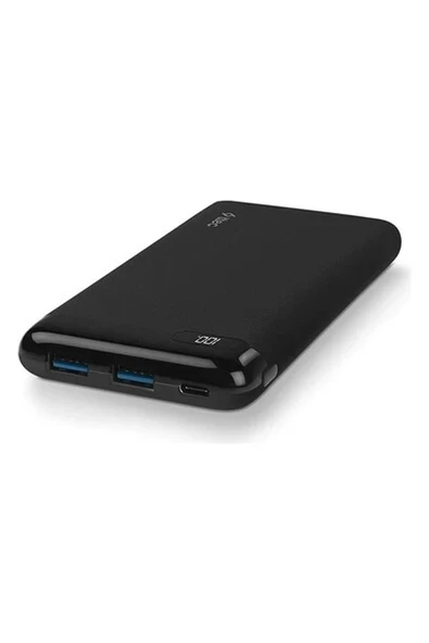 Powerslim LCD Pd 10.000 Mah Taşınabilir Şarj Aleti / Powerbank, Usb-C, Siyah ürün görseli 1