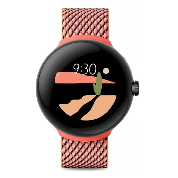 Google Pixel Watch LTE Akıllı Saat, Hücresel veya WiFi Verileriyle Uyumlu, GPS, BT ve Nabız Monitörü 41 mm, Toplu Paketleme (Dokuma Mercan) ürün görseli 1