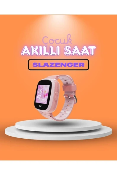 SL.09.2158 Pembe Sim Kartlı Çocuk Akıllı Saat GPS + Görüntülü Konuşma + 4G ürün görseli 1