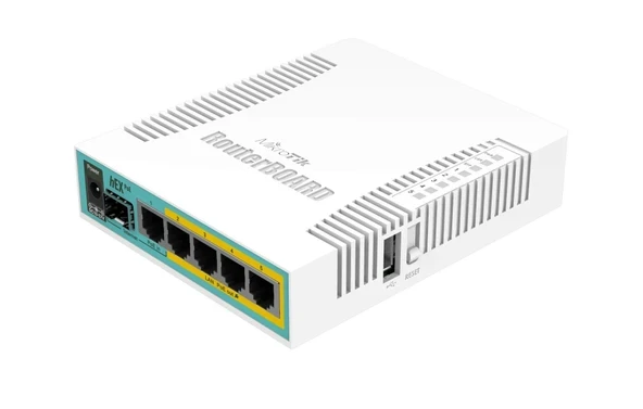 Mikrotik Routerboard hEX RB960PGS 128MB Yönlendirici Gigabit 5 Port PoE girişi ürün görseli 1