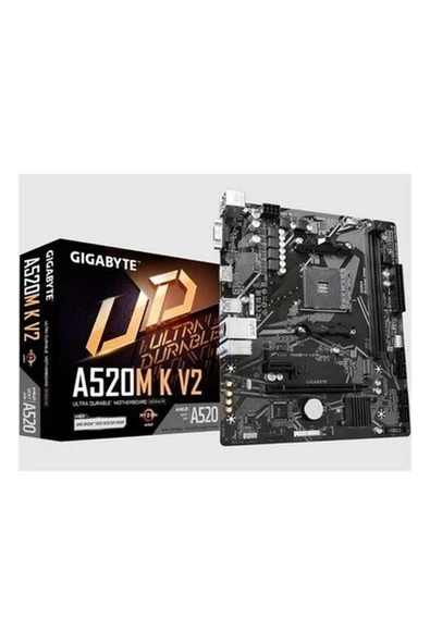 Gıgabyte A520M K V2 Ddr4 5100MHZ 1xhdmı 1xm.2 4xusb 3.2 Matx Am4 ürün görseli 1