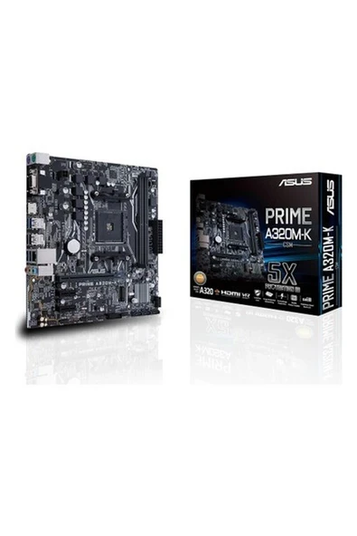 Asus Prime A320M-K/CSM Amd A320  DDR4 3200 MHz Am4 mAtx Anakart ürün görseli 1