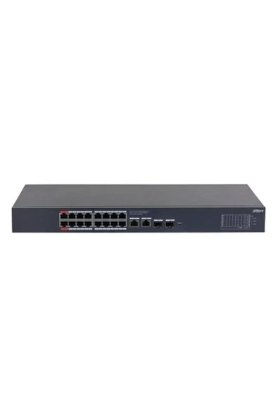 Dahua CS4220-16GT-240 16 Port Gıgabıt + 2X1GB SFP/RJ45 Uplınk Cloud Yönetilebilir 240W Poe Rackmount Swıtch ürün görseli 1