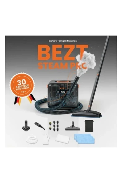 Bezt Steam Pro Buharlı Temizlik Makinesi 30 Saniyede Hızlı Isınma 4,5 Bar 1650 W ürün görseli 1